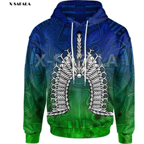 Australia Aboriginal Naidoc Week Torres Strait Indigenous 3D Printed Hoodie Man Women Harajuku Zipper Pullover Sweatshirt Jacket