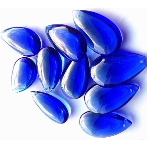 Free Shipping 10pcs 38mm Blue color crystal chandelier parts,crystal Glass raindrop Prisms,crystal curtain pendants decoration