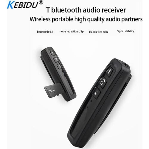 Kebidu Wireless Bluetooth Receiver Car Mobile Audio Compact And Lightweight Adapter 3.5mm Car MP3 Player Bluethooth Transmiter