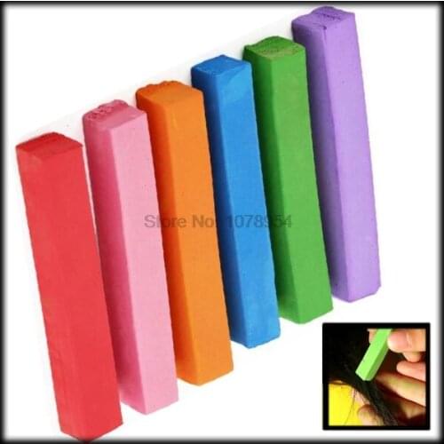 By DHL or EMS 100 sets 1set 6 colors hair dyeing hair color chalk
