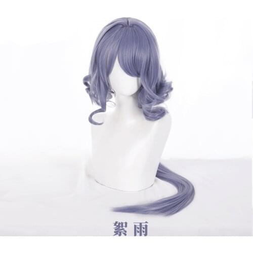 Hot Game Arknights Whisperain Cosplay Wig Cyan Gray Hair Women Heat Resistant Synthetic High Temperature Soft Hair Silk Cosplay