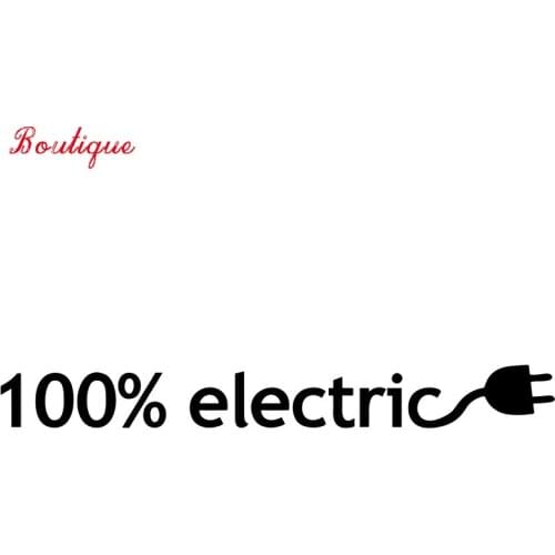 Interesting 100% electric car sticker accessories, motorcycle, off-road styling window cover sticker vinyl scratch PVC 26 * 3cm