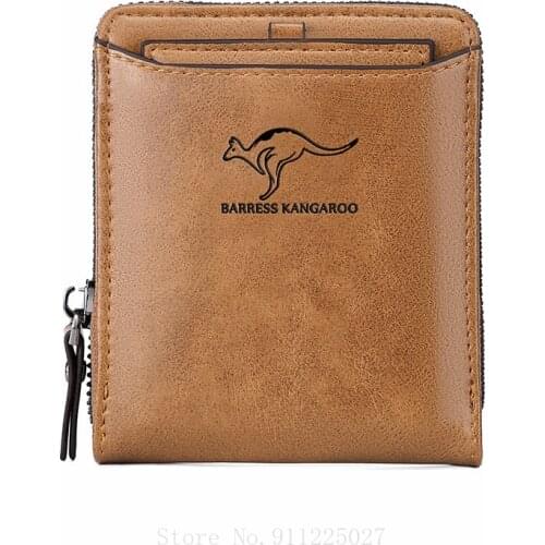 Xiaomi Mens Anti-theft Brush Wallet Short Zipper Multifunctional Card Holder Coin Purse