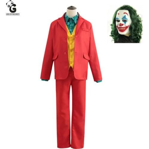 Clown Joker Costumes Men Halloween Costumes for Man Adult Christmas Cosplay Anime Men Costumes Christmas Clothes Joker Suit