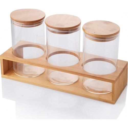 Queens Kitchen Bamboo Standing Big 3'lü Storage Team