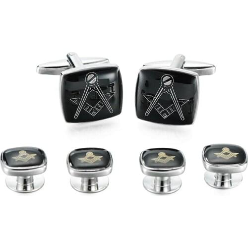 DY new high quality fashion men French shirt Cufflinks A set of High Quality Masonic Cufflinks free shipping