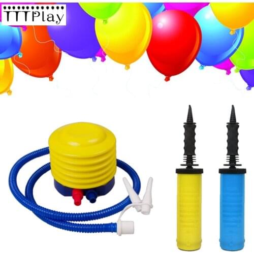 Foot Balloon Air Pump Balloons Foot Balls Inflator Hand Push Air Pump Event & Party Supplies High Quality Balloon Inflator Pump