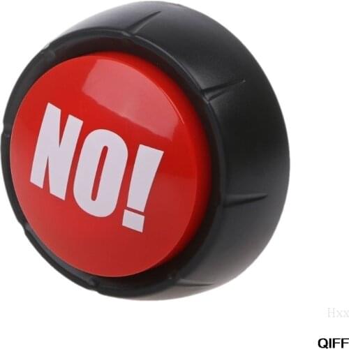Novelty Big Red NO Button No Sound Button Desktop Sound Toy Great For Parents Co-Workers Gag Joke Hxx