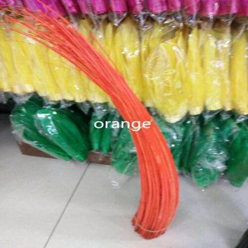 Orange ostrich feather hair pole 10-200pcs length 16-20 inches / 40-50 cm DIY jewelry decoration