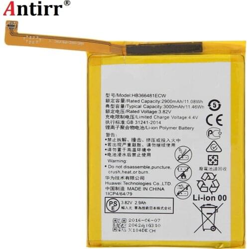 Original Antirr HB366481ECW Rechargeable Li-ion phone battery For Huawei P9 Ascend P9 Lite G9 honor 8 5C G9 2900mAh