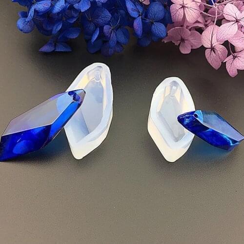 Crystal Stone Gem Silicone Molds Earrings Necklace Pendant Epoxy Resin Mould For DIY Jewelry Making Findings Tools Supplies