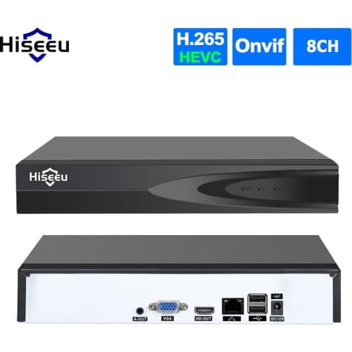 NVR 8CH Channel 1080P Network ip Video Recorder NVR CCTV Security Surveillance System (Hard Drive Not Included)