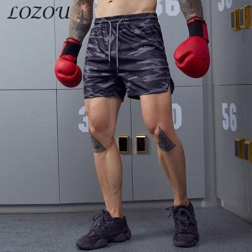 New Mens Shorts Casual Five-Point Pants Streetwear Quick Drying Multi-Pocket Workout Jogging Camouflage Solid Color Gym Beach