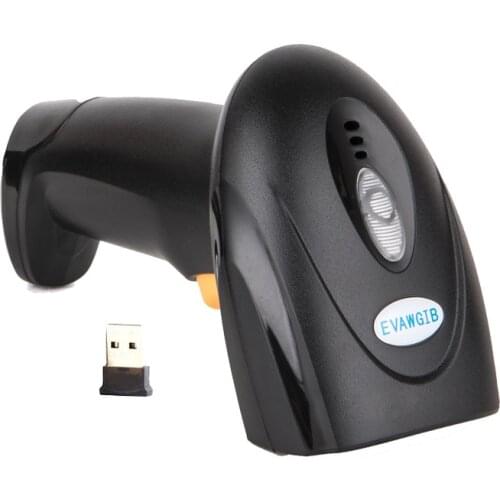 Barcode Scanner 2.4G Transmission Mode Android/Windows/IOS 1D Laser Wireless Barcode Reader with 650nm Visible Red Light Diode