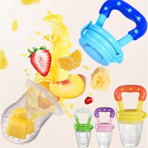 Baby Pacifiers for Newborn Babies Food Fruit Feeding Nipple Bottles Baby Pacifiers Feeder Safety Kids Infant Teether Pacifier