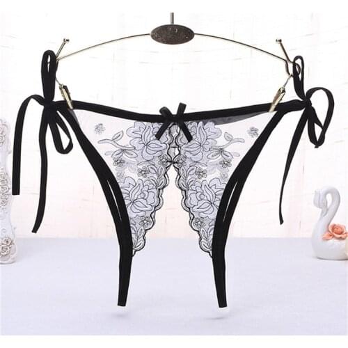 Sexy Lingerie Women Thongs and G Strings Low Waist Lace Sexy Panties Ladies Hollow Out Underpants Transparent Panties for sex