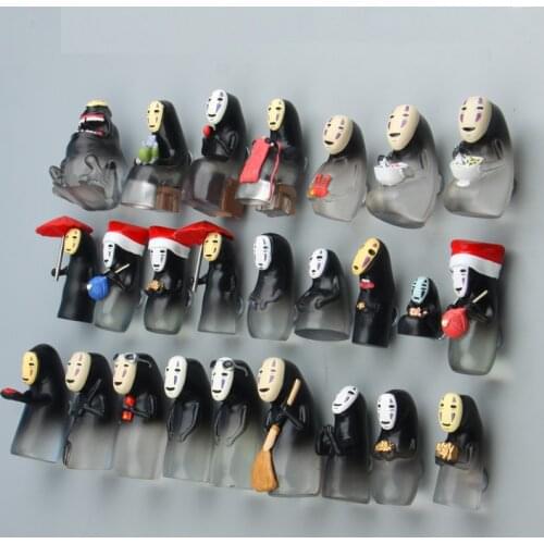 Studio Ghibli Anime Spirited Away No Face Man Refrigerator Magnets Miyazaki Hayao SPIRITED AWAY Faceless Man Gost Fridge Magnets