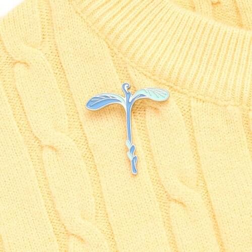 Douluo Dalu Fantasy Novel Luminous Enamel Pins Custom Soul Lan Yin Brooches Bag Lapel Pins Plant Badge Jewelry Gifts for Friends
