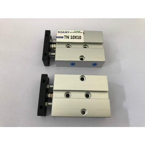 TN10x10 10mm Bore 10mm Stroke Double Rod Aluminum Alloy Pneumatic Air Cylinder TN10-10 TDA10-10