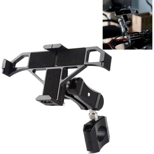Universal Motorcycle Mobile Cell Phone Holder Electric Vehicle Moto Bicycle Scooter Handlebar Bar Handle GPS Bracket Support