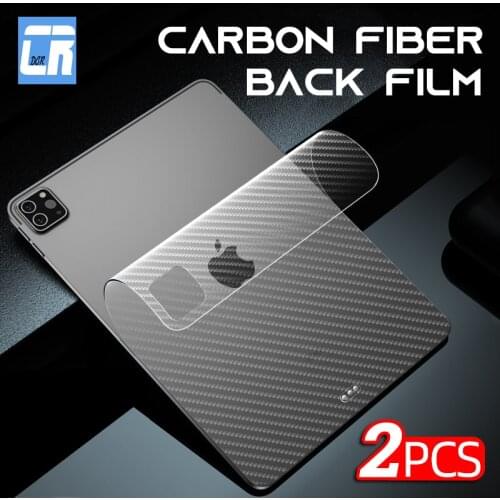 2Pcs Carbon Fiber Back Film Apple iPad Pro 11 10.2 9.7 Protective Film for iPad 5 6 7 8 Air 2 3 4 Mini 4 5 Screen Protector