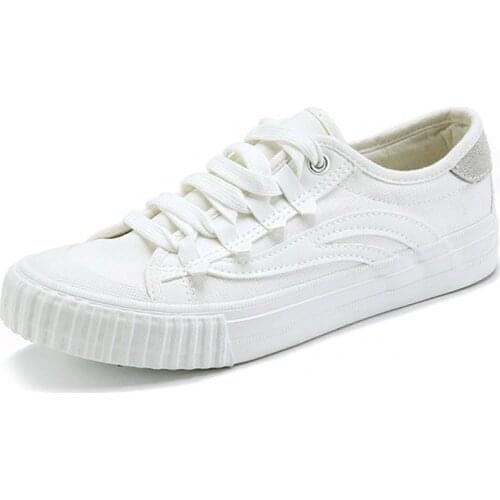 Travel Shoes Woman Flat New Canvas Shoes Manufacturer Wholesale Version Sports Shoes Skateboarding White tennis Shoes