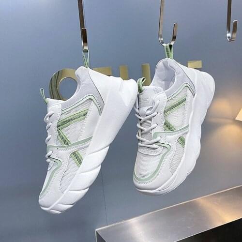 Breathable Sneakers for Women 2021 Summer New Korean Style Casual Shoes Students Platform Dad Shoes Women