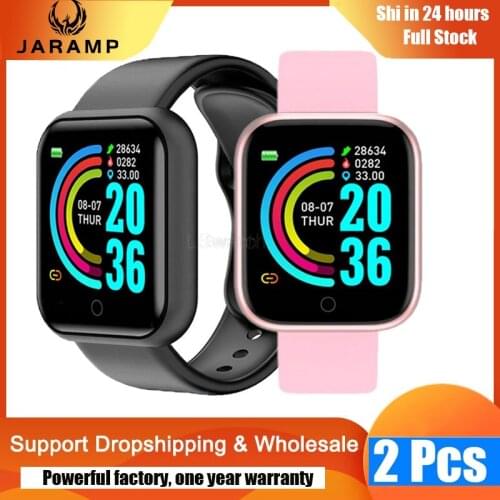 2021 Smart Watches Men Women Y68 Smart Watch Blood Pressure Monitor Sports Fitness Bracelet Smartwatch For Apple Xiaomi Android