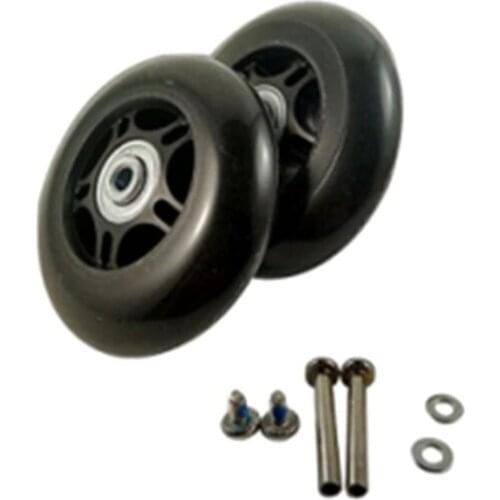 84*24mm 2 Set Luggage Suitcase Replacement Wheels Axles and Wrench Repair set