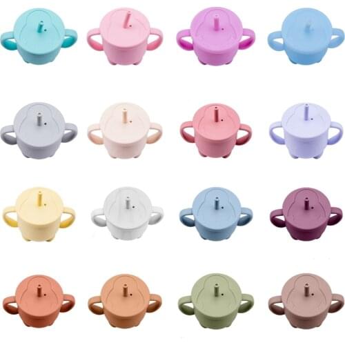 Bopoobo Baby Feeding Cups Baby Learning Baby Drinkware silicone Sippy Cup For Toddlers & Kids With Silicone Sippy Cup Lids Solid