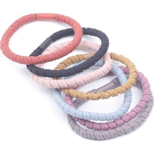 Elastic Hair Bands Solid Stretch Hair Ties For Women Girls Ponytail Holder Hair Ropes Hair Accessories headwear Scrunchy Rope