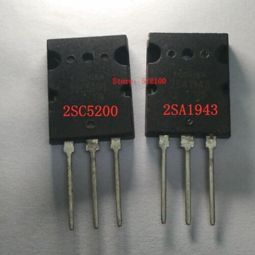 8pcs 4pcs 2SA1943+4pcs 2SC5200 A1943 C5200 TO-3P pair tube amplifier new