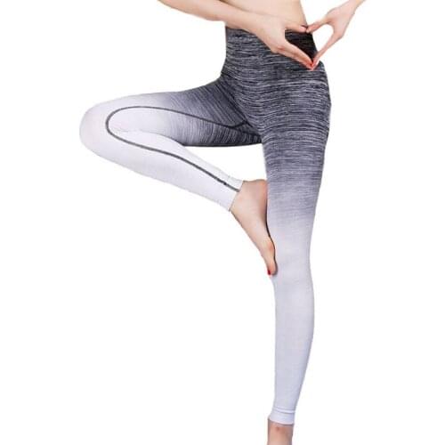 New Women Running Leggings Fitness High Waist Tight Pants Sportswear Seamless Leggings Gym Tights Female Running Workout Leggins