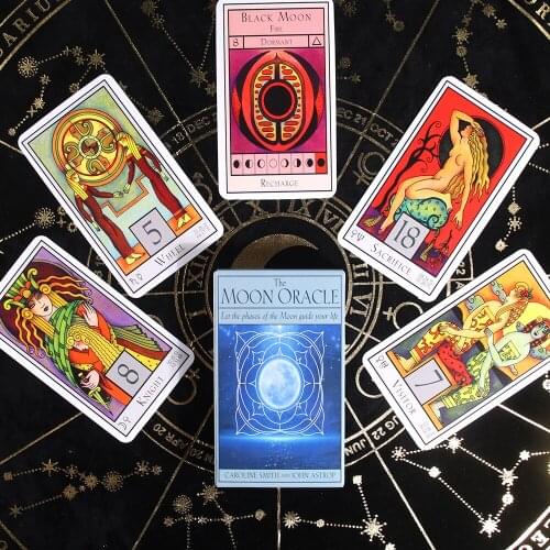 The Moon Oracle Let The Phases Of The Moon Guide Your Life 72 Cards With Pdf Guidebook Card Game Board Game Toy Tarot Deck