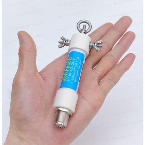 Mini 1:1 Waterproof HF Balun for 160m-6m Bands (1.8-50MHz) 500W Waterproof SO239 CW/SSB