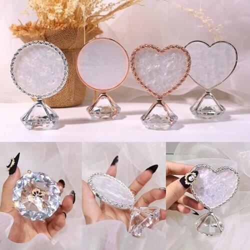 Multifunctional Nail Art Display Stand Round Silver Phnom Penh Shell Shooting Props Exquisite Practical Household Showing Shelf