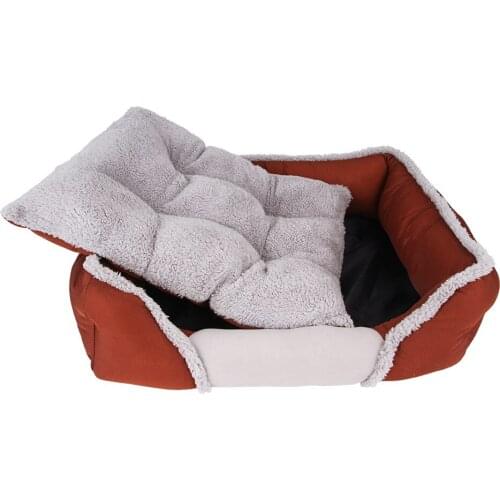 Padded Waterproof Cloth Pet Car Mat Pet Nest Dual-use Pet Supplies Dog Beds for Large Dogs Winter Warm Plush Bed House
