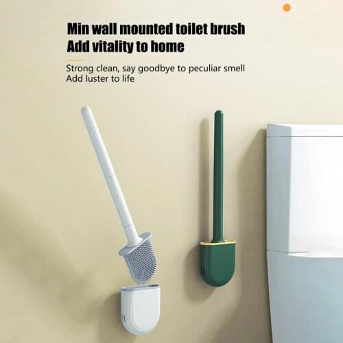 Toilet Bowl Brush and Holder Set Convenience Toilet Cleaning Brush Cleaning Supplies For Bathroom Hot Bathroom Products
