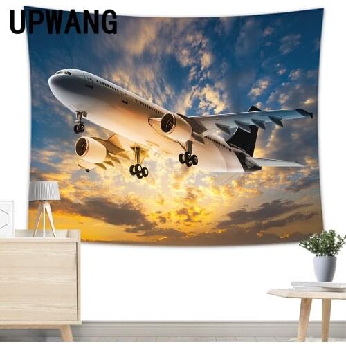 Aircraft Tapestry Wall Hanging Sandy Beach Picnic Rug Camping Tent Sleeping Pad Home Decor Bedspread Sheet Wall Cloth