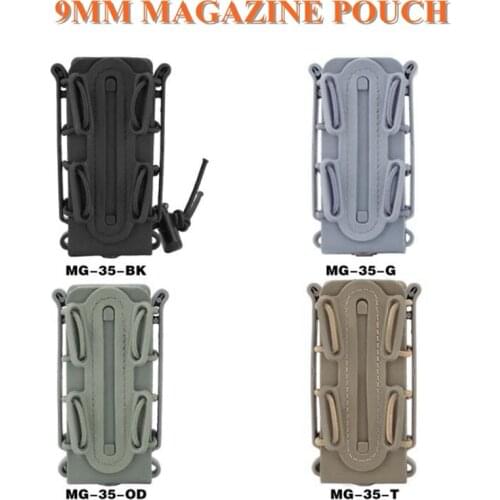 New 9mm Military Shooting Mag Pouch Outdoor Hunting CS Pistol Rifle Magazine Pouch Tactical Molle Waist Belt Magazine Pouches