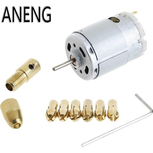 ANENG New Mini Mirco Electric PCB Motor Drill Press Drilling Bits Tool Twist Drill 12V