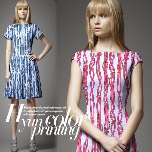 Printing thin cotton skirt dress knitted fabrics printing cotton fabric wholesale high quality cotton cloth