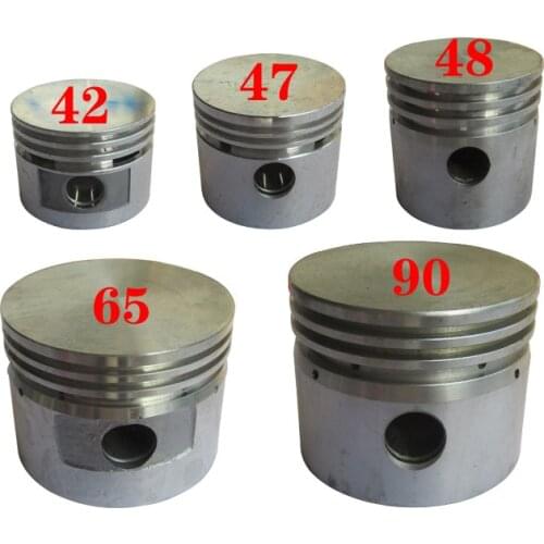 Silver Tone Aluminum Alloy 42/47/48/51/65/80/90/95mm Dia Engine Air Compressor Piston