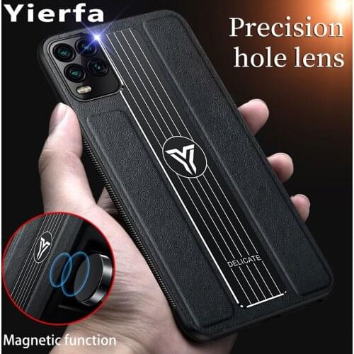 Shockproof Case For Xiaomi Mi10 Lite Case Silicone Bumper Metal Magnetic Leather Case For Xiaomi Mi Note 10 Lite Pro Back Cover