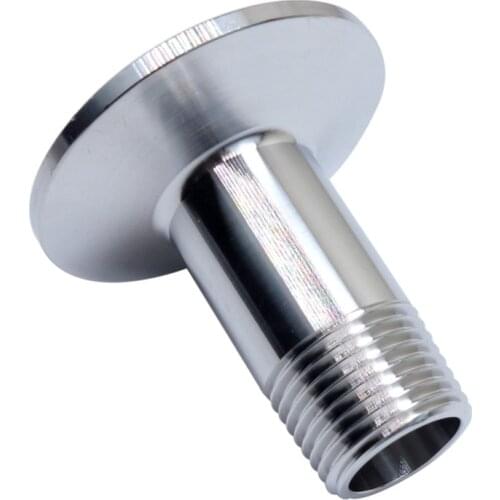1/2" DN15 Stainless Steel SS304 Sanitary Male Threaded Ferrule OD 50.5mm fit 1.5" Tri Clamp