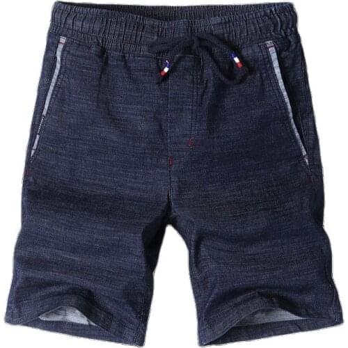 Mens Casual Shorts Elastic Waist Thin Summer bull-puncher Knickers Tide Male Cultivate ones Morality Leisure Pants Draw String