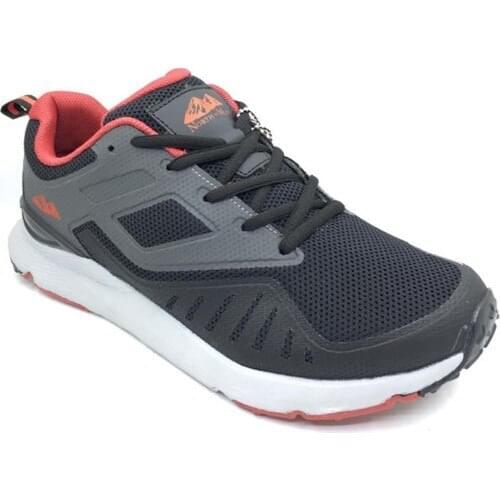 North Of Wild baby Boy Memory Foam-Soled Sports Shoes-BLACK-RED
