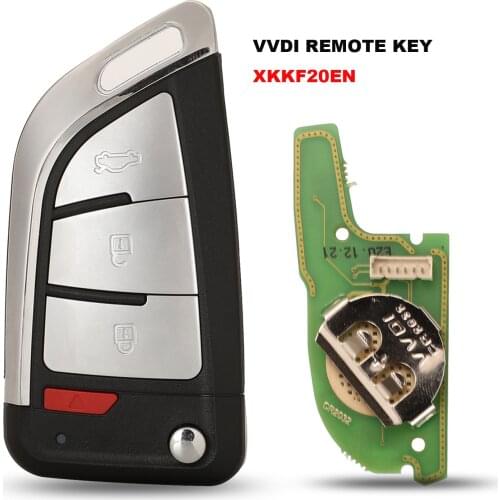 XHORSE jingyuqin Universal Proximity Smart Remote Key XKKF20EN 3+1 Buttons for Wire Universal For VVDI Key Tool English Version