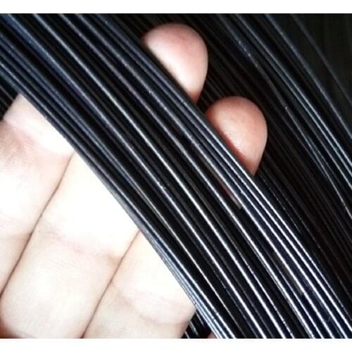 1-3.5MM, 5-25M,Black superelastic harnened carbon spring steel wire, black piano quenched single strand electrical hardware