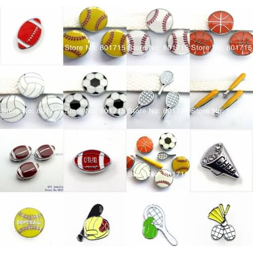 2016 New Styles 5pcs ball Slide Charms DIY Accessories Internal Dia 8mm fit 8mm belt wristband pet collar